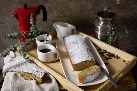 Bizcocho de caf&eacute;