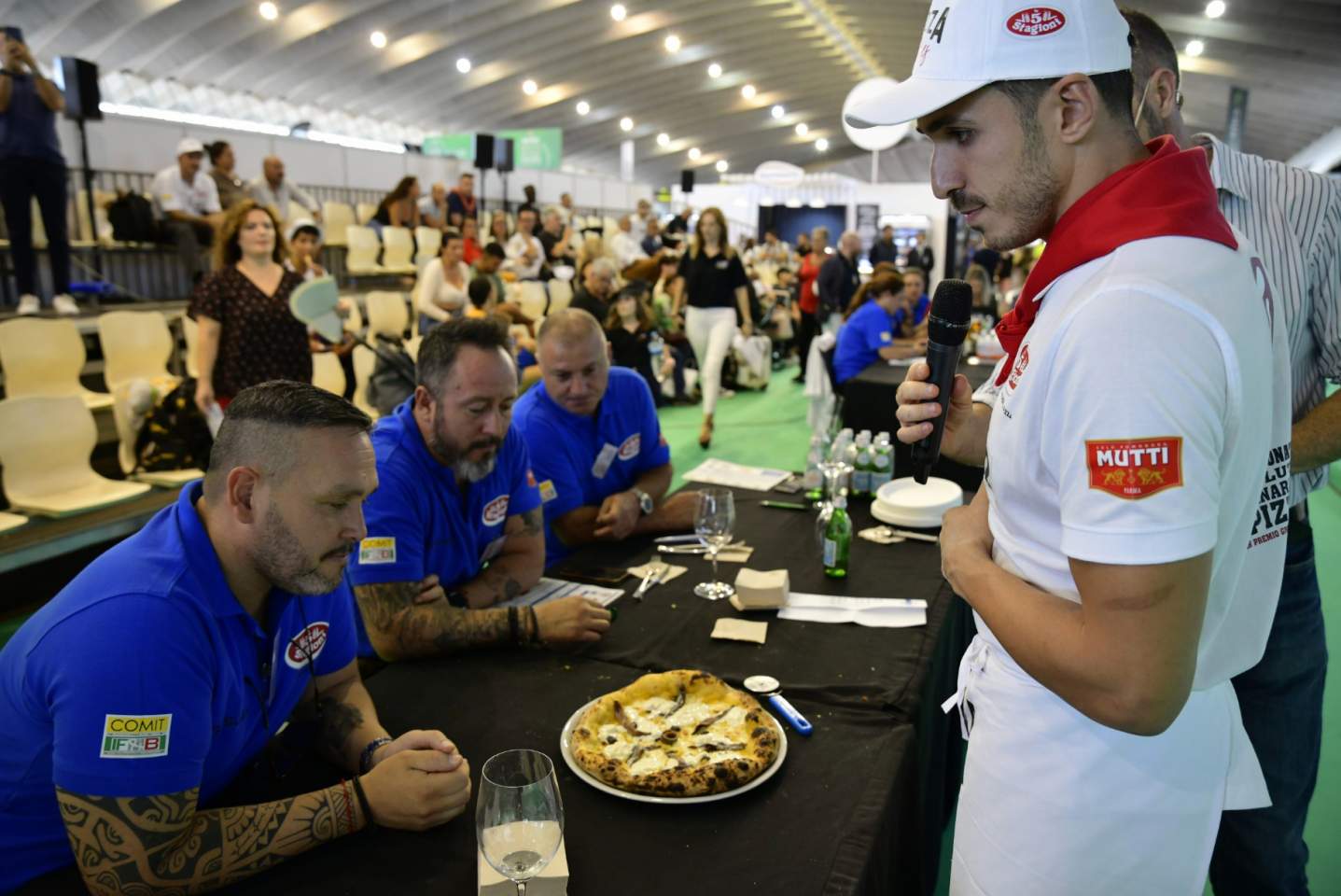 Un instante del campeonato de Pizza durante una edici&oacute;n anterior de GastroCanarias