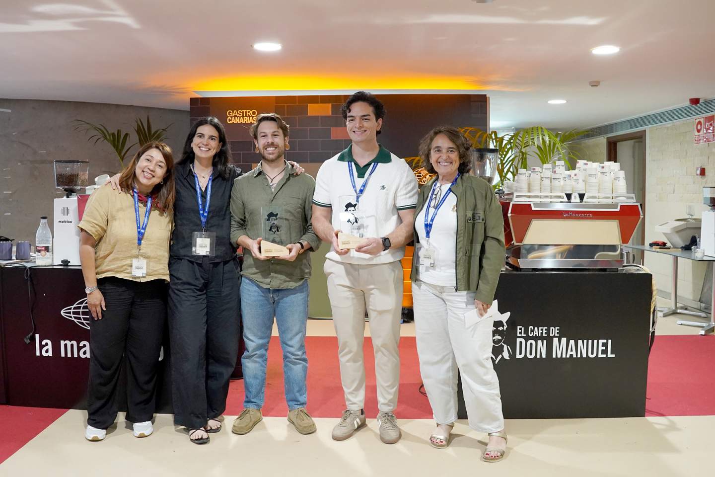 Santiago Del Castillo y Antonio Castillo ganan la mejor bebida vegetal y el mejor barraquito del I Campeonato de Canarias de Baristas Gran Premio La Marzocco - El Café de Don Manuel