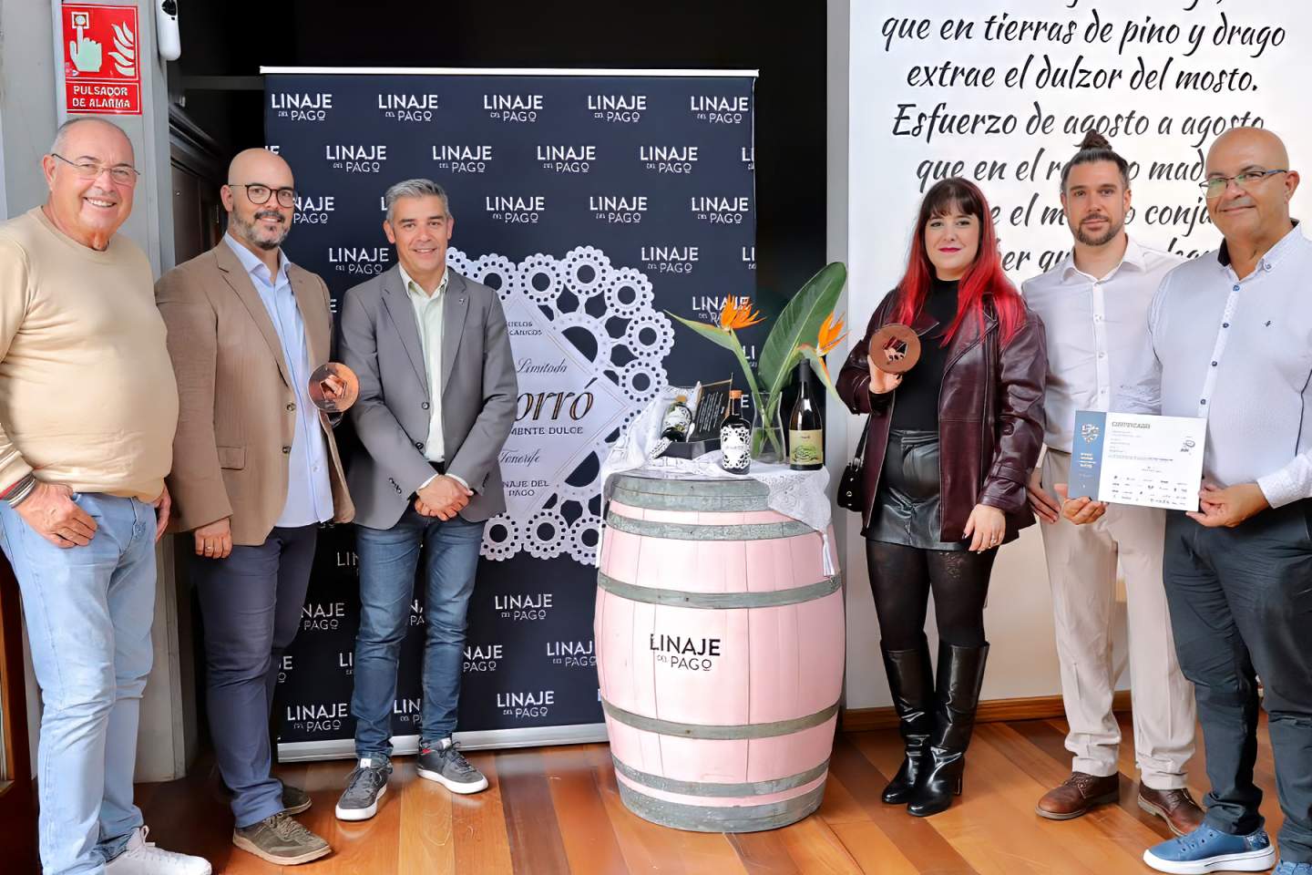 Linaje del Pago lleva el diseño y los vinos canarios a lo más alto del panorama internacional