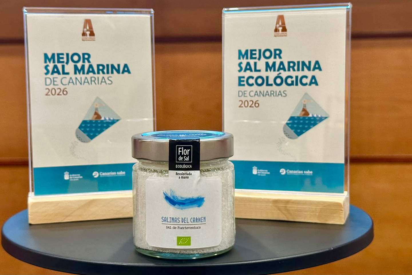 La flor de sal de Salinas del Carmen, en Fuerteventura, Mejor Sal Marina de Canarias 2026